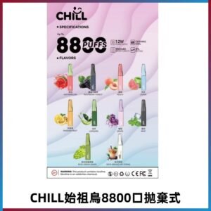 CHILL始祖鳥電子煙鴨嘴獸拋棄式8800口 一次性8ml大容量煙油