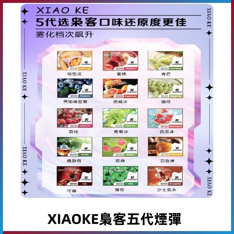 梟客五代煙彈|XIAOKE可替換式電子煙|通用Relx6代|ILIA五代主機